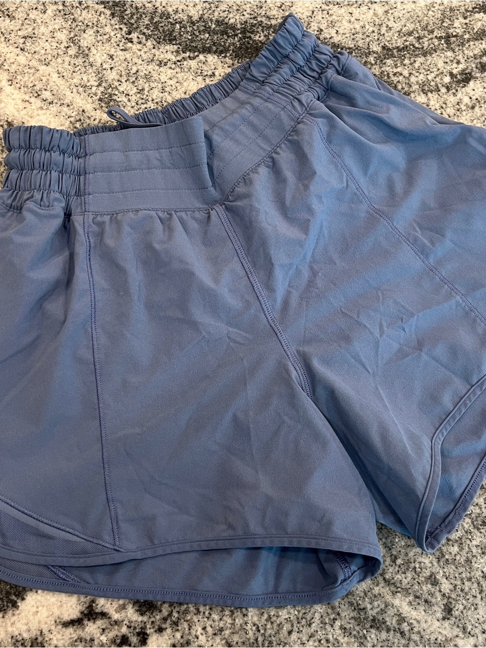 lululemon athletica periwinkle Blue hotty hot high rise 4inch Athletic Shorts